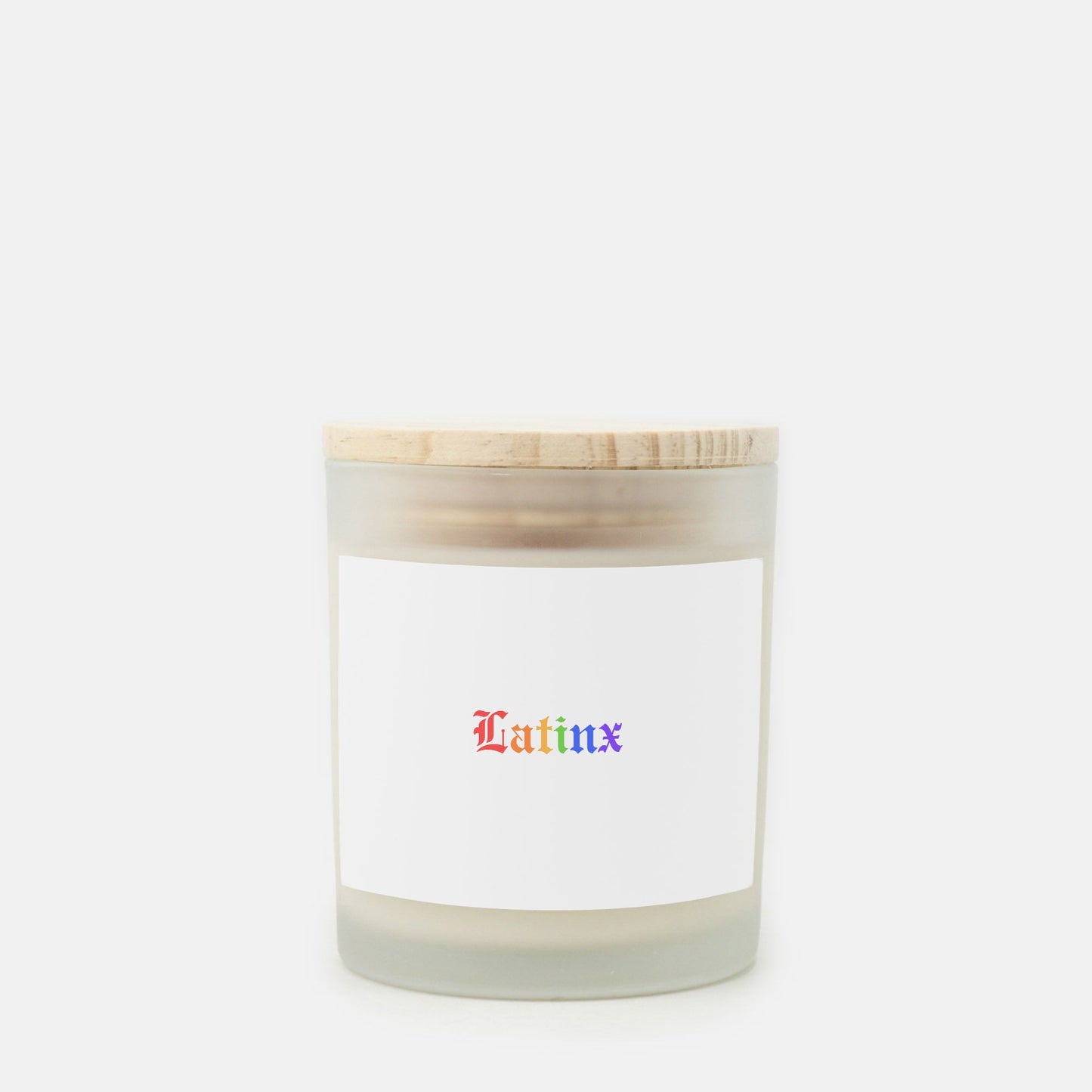 Latinx #Pride Hand Poured Candle - Frosted Glass (11 oz)