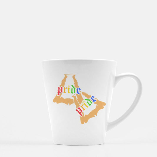 Bamboo Pride Earrings Latte Mug 12 oz.