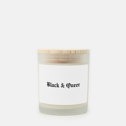 Black & Queer Hand Poured Candle - Frosted Glass (11 oz)